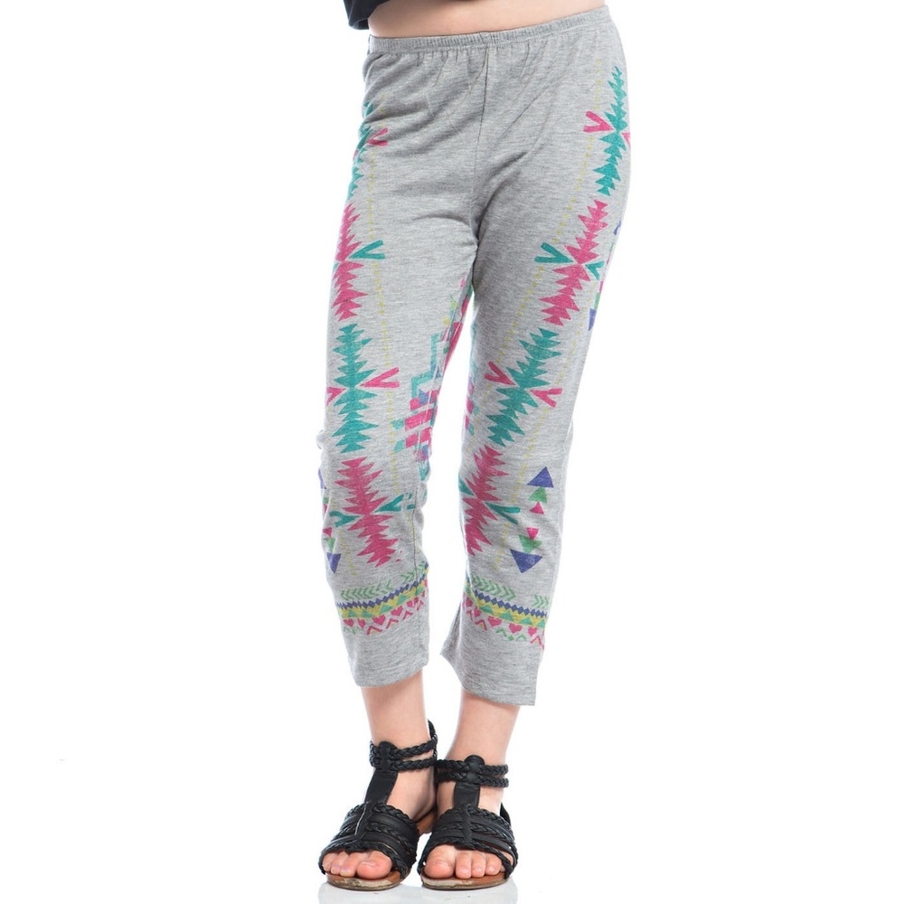 Tea n Rose Girls "H. Grey Printed Pant"